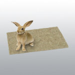 Tapis en chanvre pour lapin et rongeur 100x40cm Tapis en chanvre pour lapin et rongeur 100x40cm