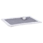 Trixie tapis griffoir peluche pour chat 55x35cm gris