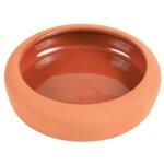 Trixie gamelle  bord arrondi en cramique 125 ml /  10 cm terre cuite