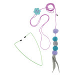 Yogi family accroche porte jouet pour chats avec boules 180cm