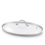Couvercle verre ovale 37 cm pour po�le � poisson - tompress