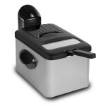 Friteuse 3 200 w 4, 5 litres 1, 5 kg de frites avec filtres cuve inox carcasse acier laqu� gris - frifri ...