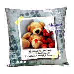 Coussin dcoration 48x48cm nounours