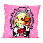 Coussin dcoration 48x48cm nounours missing