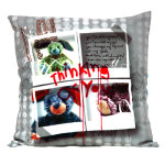 Coussin dcoration 48x48cm rabbit life