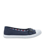 Ballerines femme en toile bleu marine street life