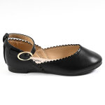 Ballerines fille  brides girl time noir cuir