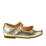 Ballerines fille girl time dor cuir