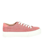 Baskets femme rose velours c�tel� street life
