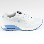 Baskets femme safety jogger bleu et blanc cuir