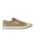Baskets femme en toile beige lee cooper