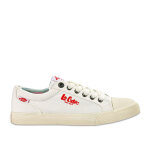Baskets femme en toile blanche lee cooper
