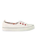 Baskets femme en toile blanche street life
