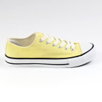 Baskets femme en toile jaune street life