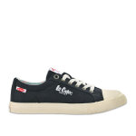Baskets femme en toile noire lee cooper