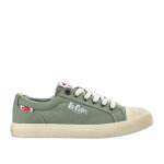 Baskets femme en toile verte lee cooper