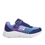 Baskets fille bleu skechers microspec plus disco dreaming