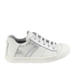 Baskets fille bopy blanc cuir