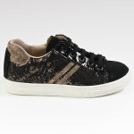 Baskets fille bopy chaussures noir cuir