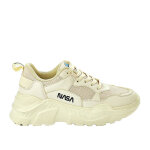 Baskets  lacets fille ivoire nasa