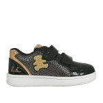 Baskets fille noir et dor  scratch lulu castagnette
