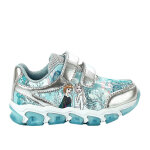 Baskets fille semelles clignotantes frozen bleu