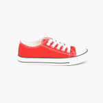 Baskets fille street life rouge en toile