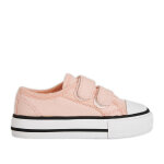 Baskets bb fille en toile rose kokin