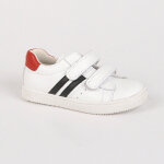 Baskets garon bopy blanc cuir