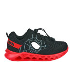 Baskets garon spiderman noir