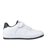 Baskets gar�on blanc � lacets �lastiques street life
