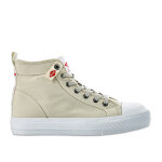 Baskets montantes femme beige lee cooper