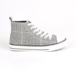 Baskets montantes femme motif prince de galles street life