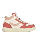 Baskets montantes fille beige et rose � fermeture �clair street life