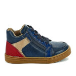 Baskets montantes gar�on wheeling bleu marine