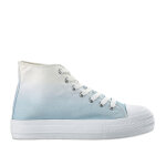 Baskets plateforme femme bleu ciel street life