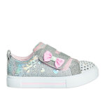 Baskets pailletes fille argent skechers twinkle toes