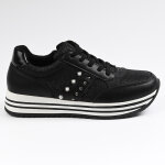Baskets sneakers fille avec petits clous street life noir