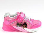 Baskets sneakers fille semelles lumineuses lol surprise rose fuchsia