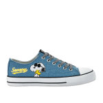 Baskets snoopy femme bleu jean