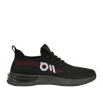 Baskets de sport homme en maille noire gamstar