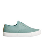Baskets / tennis en toile vert lacets lastiqus street life