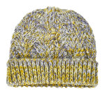 Bonnet femme en maille multicolore