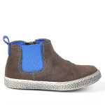 Boots bb garon semelles souples gris cuir