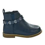 Boots chelsea fille bleu marine motifs coeur girl time