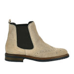 Bottines chelsea femme en cuir beige agora cuir