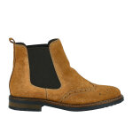 Bottines chelsea femme en cuir camel agora cuir