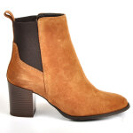 Boots femme tipo alto camel cuir