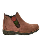 Boots femme venus beige cuir