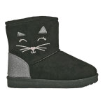 Boots fille noir motifs chat girl time